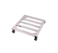 Carrito grande de metal con ruedas for plantas, carrito for mover macetas, soporte for plantas con ruedas, soporte for plantas de interior y exterior, carrito for posavasos(60x60cm/23.6x23.6in)