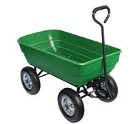 Carrito jardín basculante, Capacidad 125l, Carga 350kg, Carretilla de Transporte Carro de Mano