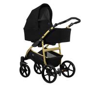 Carrito Mata/ Marco oro - COLOR : Negro, PIEZAS: Tres piezas