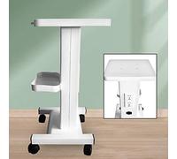 Carrito médico portátil para salón de belleza con compartimento de almacenamiento y ruedas universales silenciosas para herramientas de belleza (con enchufe)