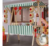 Carrito móvil de mercado con 4 ruedas, carrito plegable multifuncional para flores, pan, bebidas, carrito de alimentos portátil para calle