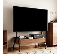 Carrito móvil para TV, Soporte Resistente con Ruedas para televisores, Altura Ajustable, Soporte de Suelo para televisión con cajón de Almacenamiento, para televisores de 40 a 85 Pulgadas(A)