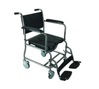 Carrito multifunción para silla de ruedas, asiento de inodoro para discapacitados con ruedas