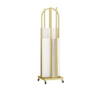 Carrito Organizador De Perchas Apilador, Resistente, con Ruedas De 4 Lados Y Capacidad For hasta 120 Perchas, For Tiendas De Ropa, Tiendas Especializadas(120x35x35cm)