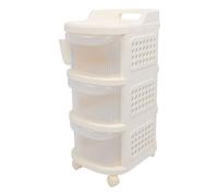 Carrito para Cambiar Pañales para bebé, Estante de Almacenamiento de 3 Niveles, Organizador de Pañales Enrollable de PP para Guardería, Cocina, Cuidado del bebé