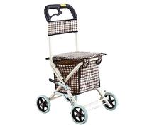 Carrito para caminar que puede sentarse, empujar y subir escaleras para comprar comestibles. Andador móvil con ruedas para ancianos con asiento, ayuda de movilidad, andador con ruedas para ancianos,