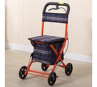 Carrito para caminar que puede sentarse, empujar y subir escaleras para comprar comestibles. Andador móvil con ruedas para ancianos con asiento, ayuda de movilidad, andador con ruedas para ancianos,