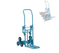 Ecovelò Carrito SaliEscalas 8 Ruedas Celeste Max 200 kg Plegable Manual