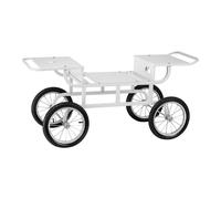 Carrito para máquina de algodón de azúcar - 4 ruedas - blanco | Royal Catering
