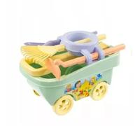 Carrito para niños con herramientas de jardín