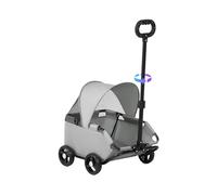 Carrito para perros - plegable para perros, carrito para mascotas con ventilación al aire libre, 7 kg, para centro comercial, parque, paseo, viajes, visitas al veterinario
