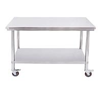 Carrito para servir barbacoa con horno de pizza, carrito resistente para fiestas, picnics y reuniones al aire libre, ideal para asar y entretener