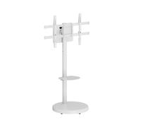 Carrito para TV Ewent EW1550 Blanco Altura Ajustable 50kg 37-86″ Inclinación y Giro