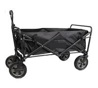 Carrito plegable con tela extraíble, asas portátiles y ajustables, color negro, para un fácil transporte al aire libre