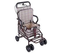 Carrito plegable de alta resistencia con 4 ruedas y freno, carrito de compras resistente para deportes, uso diario y actividades al aire libre, diseño unisex para un fácil transporte