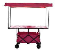 Carrito Plegable De Alta Resistencia, Multiusos For Exteriores, Ligero Y Práctico, Portátil For Exhibición Alimentos, Comestibles, Refrigerios, Camping En La Playa(L)