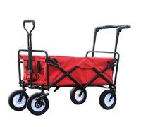 Carrito plegable multiusos para uso en exteriores, ideal para camping, jardinería, compras, resistente, portátil, fácil de maniobrar, diseño compacto