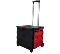 Carrito plegable para el maletero, ligero de 2 ruedas, diseño compacto para almacenamiento de coche, conveniente y práctico para un fácil transporte