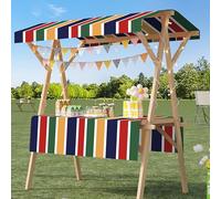 Carrito plegable para perros calientes y helados con toldo, carrito portátil para eventos y festivales al aire libre