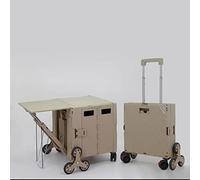 Carrito plegable portátil - Remolque ligero de compras y camping, ideal para aventuras de nics y fácil transporte de mercancías