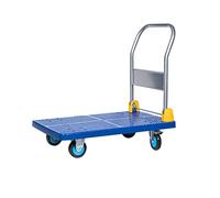 Carrito portátil plano con ruedas giratorias antideslizantes, carrito de utilidad resistente para equipaje, compras y viajes, fácil almacenamiento, bajo nivel de ruido