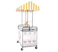 Carrito Puesto de Vendedor Carrito De Exhibición, Comercial Hot Dogs/Helados Puesto de Comida, Comercial Hot Dogs/Helados Puesto de Comida, para Vendedores Ambulantes