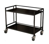 Carrito Puesto de Vendedor Carritos De Exhibición Plegables Con Ruedas, Carrito Utilitario De 2 Niveles Con Ruedas Para Venta Ambulante, Almacenamiento En El Hogar, Estante Metálico Independiente.(Bla