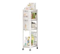 Carrito rodante con ruedas, carrito de utilidad rodante,Estantería de almacenamiento de condimento de múltiples niveles | Cartero organizador de operación de condimentos de cocina móvil para sala de e