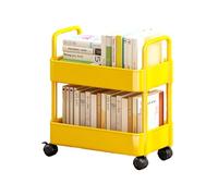 Carrito rodante de almacenamiento de 2 niveles, carrito utilitario rodante, carrito de cocina con ruedas, estante de almacenamiento, estante de frutas y verduras, estantería móvil, varios niveles,