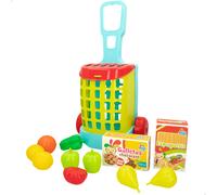 Carrito supermercado juguete con comida 11 pzas My Home Colors