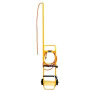 Carrito Transporte Portabombonas con Ruedas para Gas de 13 kg a 35 kg - Carrito Plegable con Correas y Tutor de Seguridad - Base con Ruedas - Carretilla de Mano - Accesorios de Soldadura - EXPRESS
