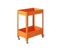 Carrito utilitario ajustable con ruedas - Almacenamiento multiusos que ahorra espacio para cocina y baño - Acero al carbono duradero 50 x 30 x 59 cm Nizer versátil