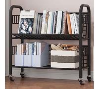 Carrito utilitario de metal de 5 niveles con dirección de 360°, estantería móvil para soluciones versátiles de organización y almacenamiento