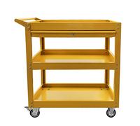 Carrito utilitario, organizador de almacenamiento resistente de 3 niveles con cajones para mecánico, almacén, garaje, baúl de herramientas comerciales para una organización eficiente