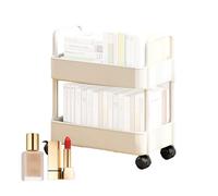 Carrito utilitario rodante | Estante de almacenamiento móvil, carrito de estante deslizante, organizador de espacio estrecho | Estructura resistente de varios niveles que mejora la gestión compacta de