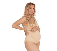 Carriwell Braguita Premamá Sin Costuras | Elástica y Cómoda | Soporte del Vientre y de la Espalda | Transpirable, en Material Reciclado | Se Adapta a la Evolución de Tu Vientre | M