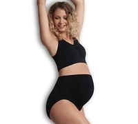 Carriwell Calzoncillos, Bragas De Maternidad De Apoyo para Las Mujeres Embarazadas, Escritos Sin Costuras Maternidad Hechos De Microfibra Transpirable Mujeres[Negro][Grande]