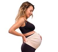 Carriwell Cinturón de apoyo ajustable para el embarazo Deluxe | Cinturón abdominal elástico y transpirable | Alivio del dolor de espalda | Apoyo máximo | Cómodo, crece con tu vientre, L/XL