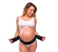 Carriwell Cinturón de Embarazo Ajustable con Cierre de Velcro | Cinturón de Maternidad | Reduce la Presión, Alivia el Dolor Lumbar y Sostiene el Vientre | Discreto bajo la Ropa | S/M - L/XL