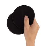 Carriwell Cojines De Lactancia De Algodón Lavables, Una Protección Fiable Contra La Humedad, Transpirable, Reutilizable, Incluyendo La República Checa Mujeres[Negro][]