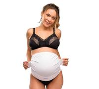 Carriwell Polainas De Embarazo De Apoyo, Pantalones Cómodos De Maternidad Con Bajo Vientre De Inserción, Alivia El Dolor De Espalda Durante El Embarazo, Transpirable Mujeres[Blanco][Pequeño mediano]