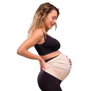 Carriwell Faja de Embarazo Deluxe Ajustable | Cinturón de Soporte Abdominal Elástico y Transpirable | Alivia el Dolor Lumbar | Cómoda, se Adapta a la Evolución del Vientre | S/M