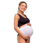 Carriwell Polainas De Embarazo De Apoyo, Pantalones Cómodos De Maternidad Con Bajo Vientre De Inserción, Alivia El Dolor De Espalda Durante El Embarazo, Transpirable Mujeres[Blanco][Grande]