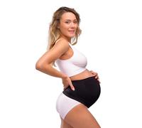 Carriwell Polainas De Embarazo De Apoyo, Pantalones Cómodos De Maternidad Con Bajo Vientre De Inserción, Alivia El Dolor De Espalda Durante El Embarazo, Transpirable Mujeres[Negro][Pequeña]