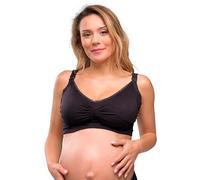 Carriwell Sujetador de Lactancia con Relleno y Soporte en Gel | Sujetador de Maternidad y Embarazo, Suave, Transpirable y sin Costuras | Aros de Gel Patentados | Confort, Sujeción y Estilo | XL