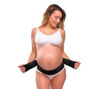 Carriwell Vientre Banda Ajustable Con Cierre De Velcro, Es Compatible Con La Regresión Después Del Embarazo, Barriga Vendaje, Reduce Las Estrías Mujeres[Negro][Grande/Xtra Grande]
