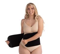 Carriwell Vientre Banda Ajustable Con Cierre De Velcro, Es Compatible Con La Regresión Después Del Embarazo, Barriga Vendaje, Reduce Las Estrías Mujeres[Negro][Grande/Xtra Grande]