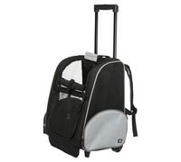 TRIXIE Trolley-Mochilla Perro, Nylon, 36×50×27cm, Ng/Gris