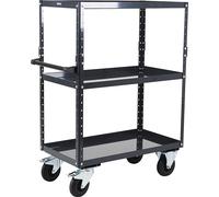 Carro auxiliar de montaje CustomLine eurokraft pro, 3 pisos