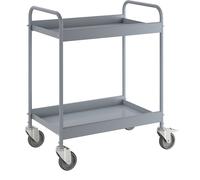 Carro auxiliar, tubo de acero con recubrimiento en polvo carga máx. 40 kg, 2 pisos